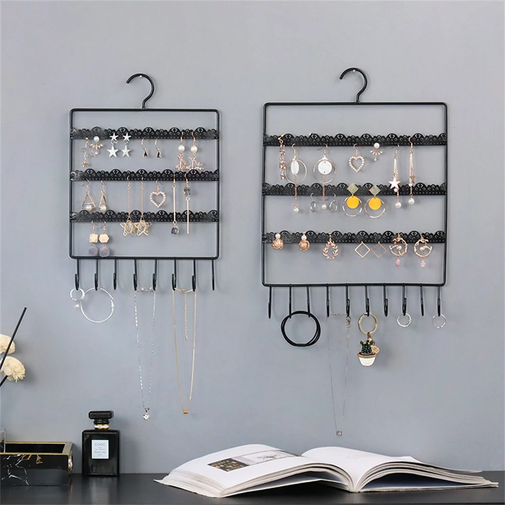 1 Pcs Simple Creative Wrought Iron Hook Wall Jewelry Rack Girl Dressing Table Earrings Bracelet Necklace Jewelry Display Stand
1 Pcs Simple Creative Wrought Iron Hook Wall Jewelry Rack Girl Dressing Table Earrings Bracelet Necklace Jewelry Display Stand