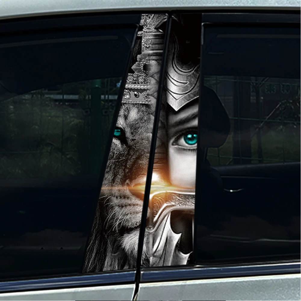 2PCS Warrior Goddess with Lion Face Split Car B Pillar Sticker Waterproof Vinyl Decal Door Column Decor
2PCS Warrior Goddess with Lion Face Split Car B Pillar Sticker Waterproof Vinyl Decal Door Column Decor