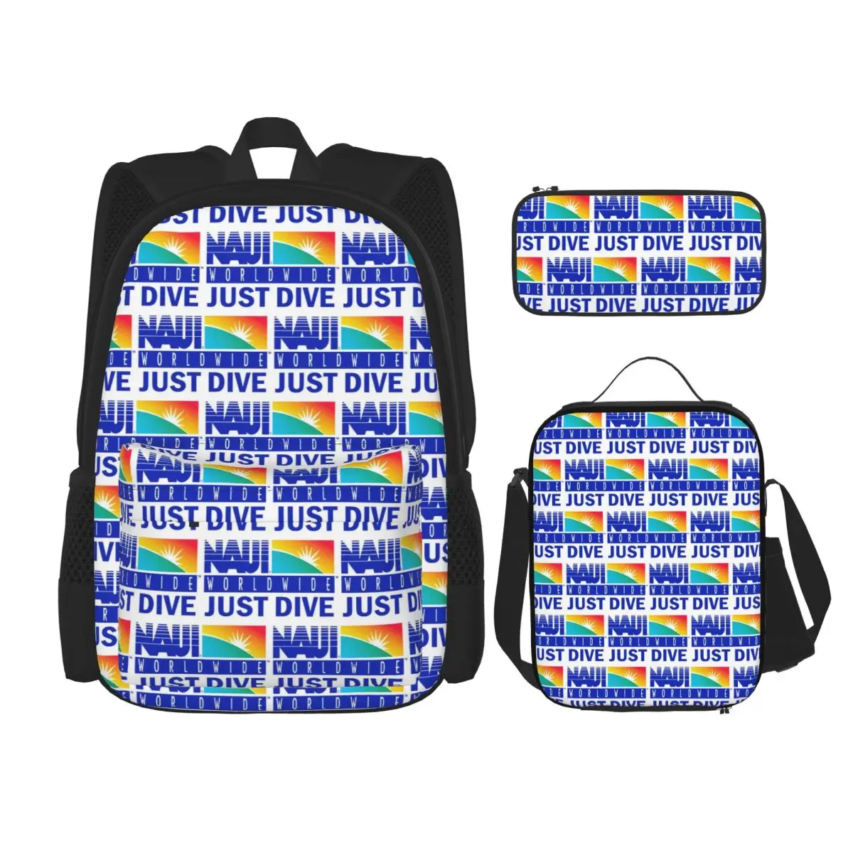NAUI The Difinition Of Diving Backpacks Students Bookbag School Bags Rucksack Lunch Bag Pen Bag Three-Piece Set
NAUI The Difinition Of Diving Backpacks Students Bookbag School Bags Rucksack Lunch Bag Pen Bag Three-Piece Set