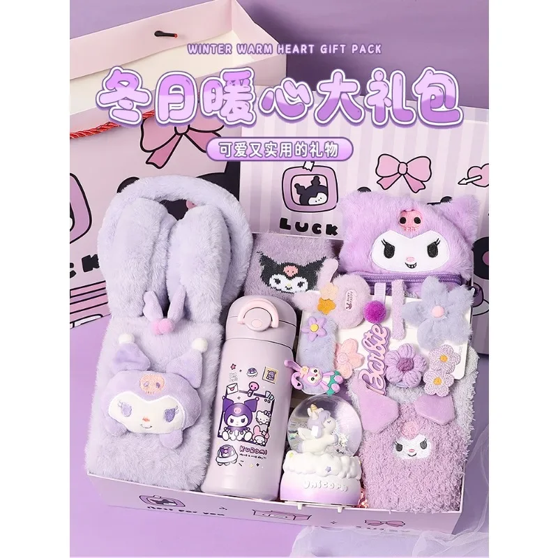 Sanrio Kawaii Kuromi аниме мультфильм зимняя Подарочная коробка термос чашка перчатка шарф заколка для волос Рождество Дети девочка подарок на день рождения милый
Sanrio Kawaii Kuromi аниме мультфильм зимняя Подарочная коробка термос чашка перчатка шарф заколка для волос Рождество Дети девочка подарок на день рождения милый