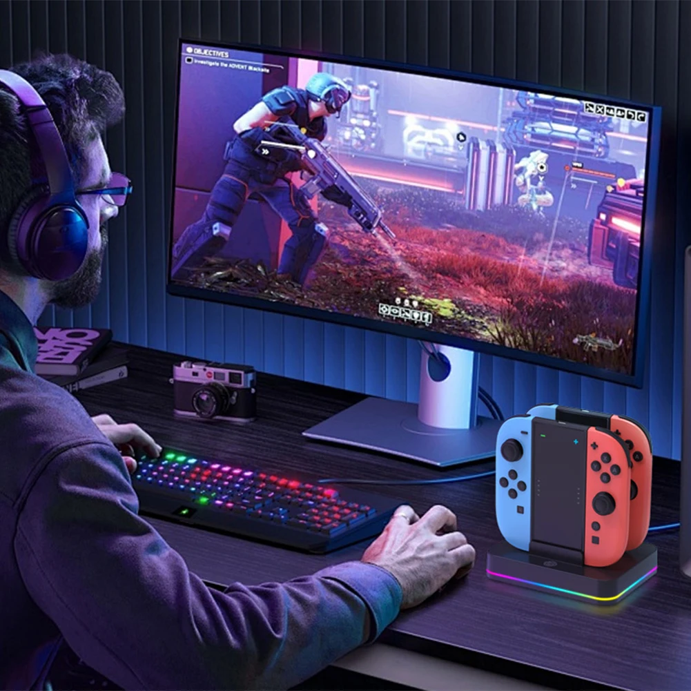 4-in-1 Controller Charging Dock Charger Station for Nintendo Switch 2 Joy con Accessories Controller Stand Fast Charging Dock
4-in-1 Controller Charging Dock Charger Station for Nintendo Switch 2 Joy con Accessories Controller Stand Fast Charging Dock