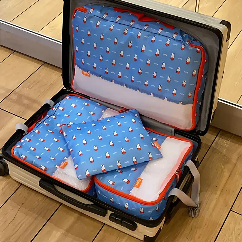 Kawaii Miffy Cute Printed Storage Bag Four Piece Set Travel Business Clothes Packaging Lightweight Storage Bag Gift Toy for Girl
Kawaii Miffy Cute Printed Storage Bag Four Piece Set Travel Business Clothes Packaging Lightweight Storage Bag Gift Toy for Girl