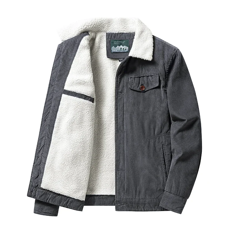 Men Winter Thick Warm Parkas Coats Male Casual Multiple Pockets Corduroy Jacket Oversized Fleece Jackets Mens Solid Clothing
Men Winter Thick Warm Parkas Coats Male Casual Multiple Pockets Corduroy Jacket Oversized Fleece Jackets Mens Solid Clothing