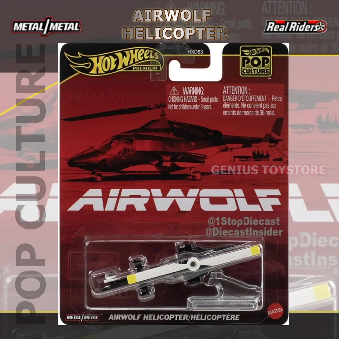 Hot Wheels Premium 2026 Pop Culture AIRWOLF HELICOPTER 1:64 Diecast Alloy Metal Body Bell 222 Replica Collectible Model Toys
Hot Wheels Premium 2026 Pop Culture AIRWOLF HELICOPTER 1:64 Diecast Alloy Metal Body Bell 222 Replica Collectible Model Toys