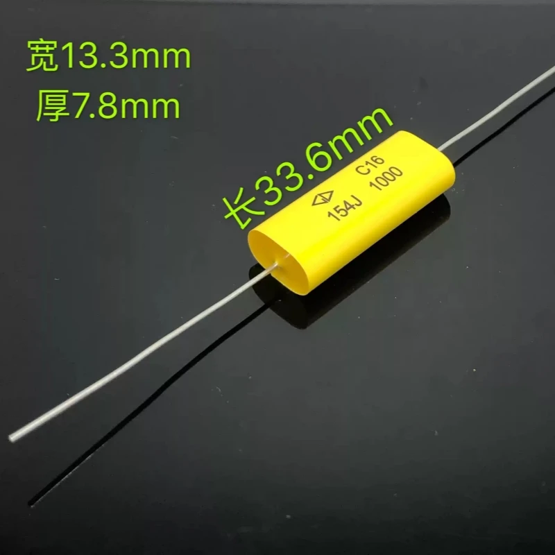New GD Farad C16 1000V 154J 0.15UF Axial Copper Pin IGBT Absorption Film Capacitor
New GD Farad C16 1000V 154J 0.15UF Axial Copper Pin IGBT Absorption Film Capacitor