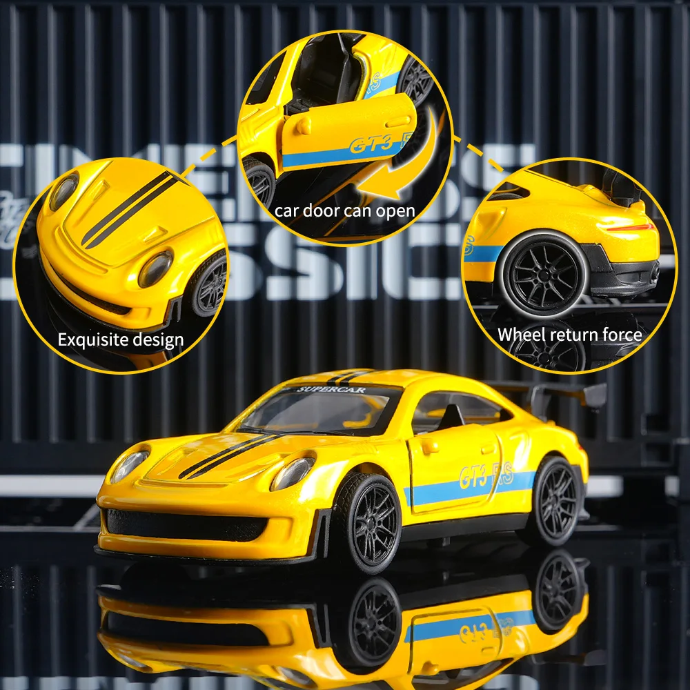 Коллекционная модель GT3 RS из литого металла, декоративный суперкар из сплава, желтый коллекционный автомобиль, премиальное украшение для рабочего стола для автолюбителей
Коллекционная модель GT3 RS из литого металла, декоративный суперкар из сплава, желтый коллекционный автомобиль, премиальное украшение для рабочего стола для автолюбителей