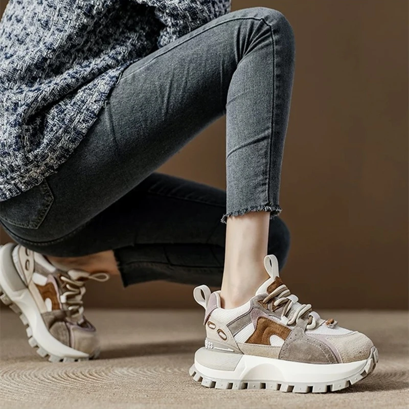 Women's Sneakers shoe Thick-soled breathable mesh chunky Dad shoes women Color-blocked casual spring and autumn frail shoes
Women's Sneakers shoe Thick-soled breathable mesh chunky Dad shoes women Color-blocked casual spring and autumn frail shoes