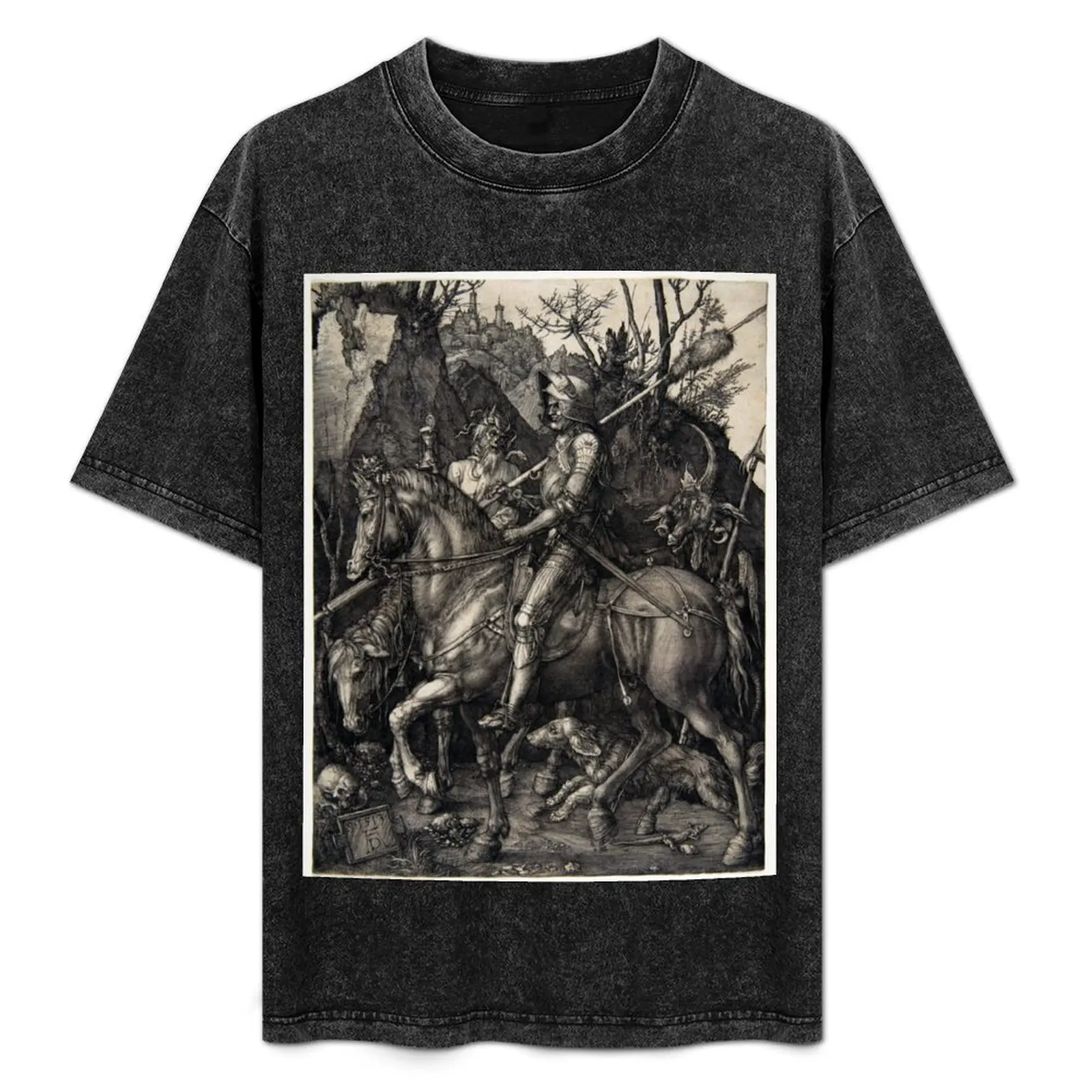 Albrecht Dürer Knight, Death and the Devil T-Shirt Novelty Graphic Tee Shirt
Albrecht Dürer Knight, Death and the Devil T-Shirt Novelty Graphic Tee Shirt