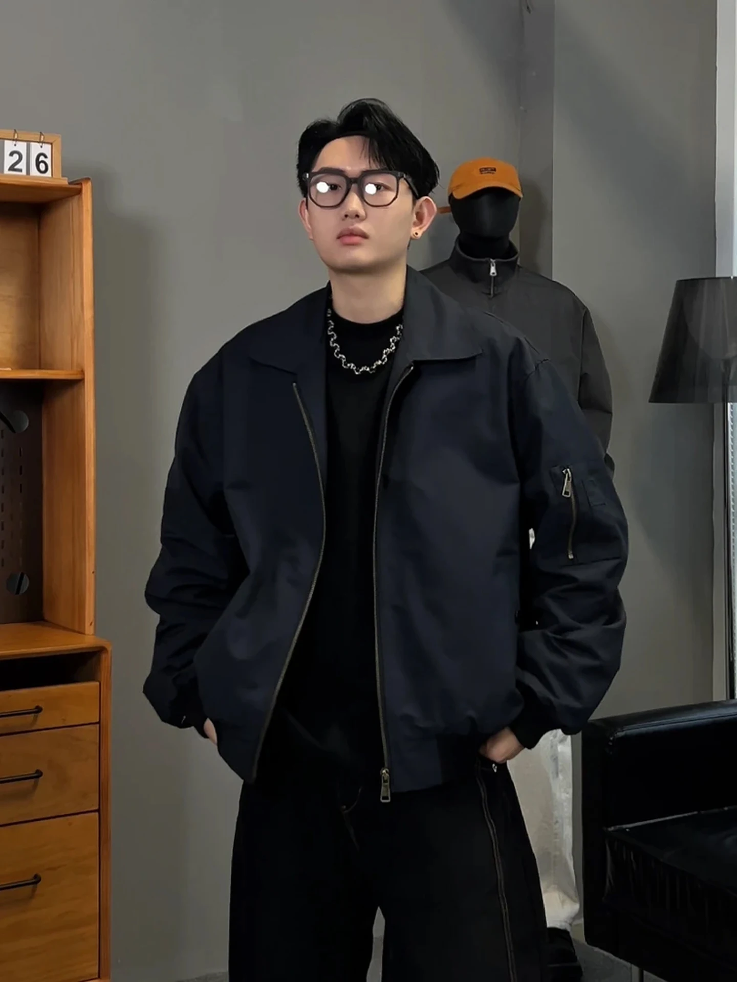 Stand Fit American MA Flight Jaet Men's ort Baseball Sle Collar CleanFit k Blue Workwear Outerwear Coat
Stand Fit American MA Flight Jaet Men's ort Baseball Sle Collar CleanFit k Blue Workwear Outerwear Coat