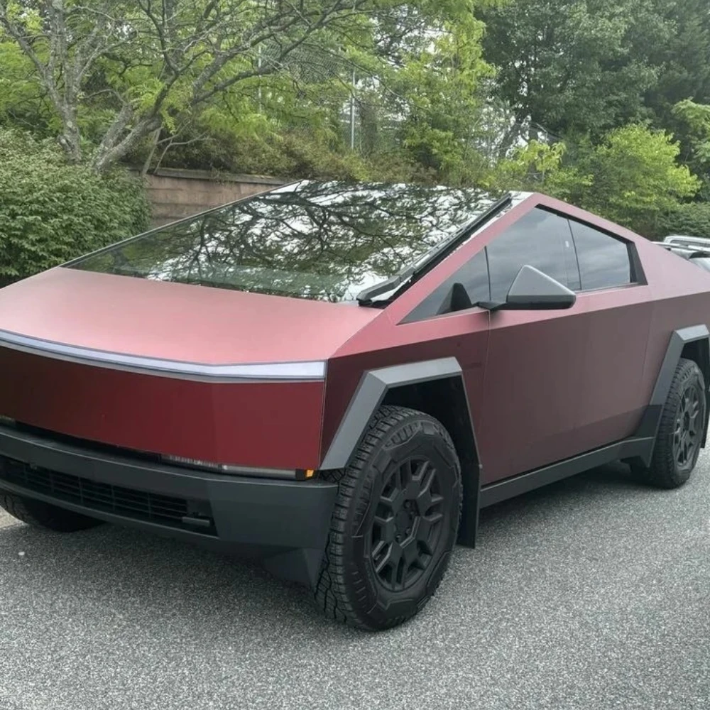 Precut PPF For Tesla Cybertruck 2024-2026 Paint Protection Film DIY Dark Night Red PET Color Changing Film Anti-Scratch Cover
Precut PPF For Tesla Cybertruck 2024-2026 Paint Protection Film DIY Dark Night Red PET Color Changing Film Anti-Scratch Cover