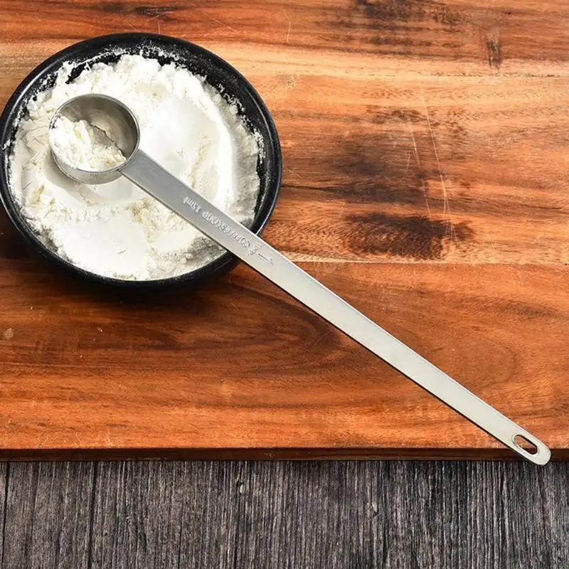 MOLC 15ml Stainless Steel Coffee Spoon Coffee Measuring Kitchen Long Handle Measuring Coffee Spoons Kitchen Supplies
MOLC 15ml Stainless Steel Coffee Spoon Coffee Measuring Kitchen Long Handle Measuring Coffee Spoons Kitchen Supplies