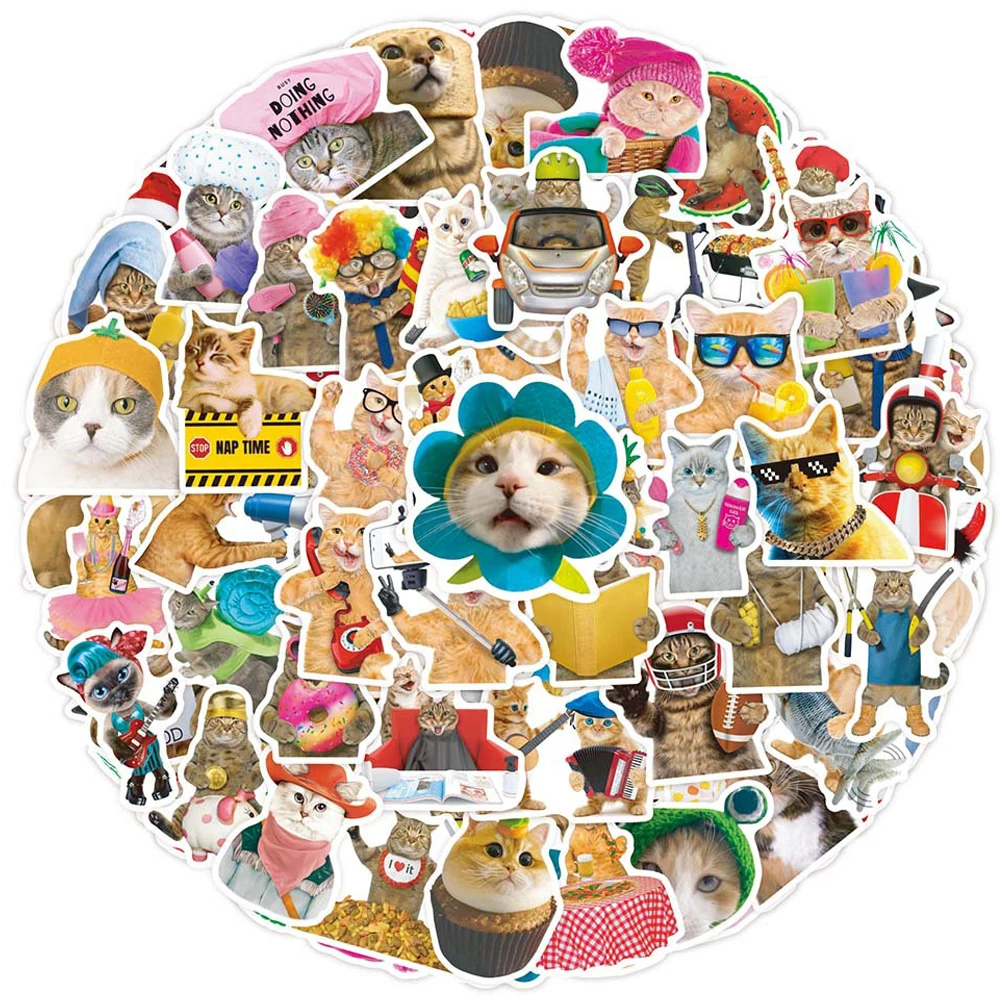10/30/50pcs Cute Cat MEME Funny Animals Stickers Vintage Toy Kids Notebook DIY Luggage Motorcycle Laptop Car Cool Sticker Decals
10/30/50pcs Cute Cat MEME Funny Animals Stickers Vintage Toy Kids Notebook DIY Luggage Motorcycle Laptop Car Cool Sticker Decals