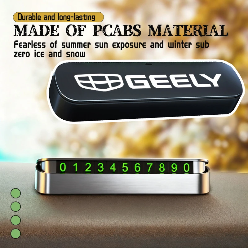 Car Portable Universal Temporary Parking Phone Number Plate For Geely NL3 EX7 X7 EC7 GX7 GT GC9 X6 Geometry Tugella GX3 CK
Car Portable Universal Temporary Parking Phone Number Plate For Geely NL3 EX7 X7 EC7 GX7 GT GC9 X6 Geometry Tugella GX3 CK