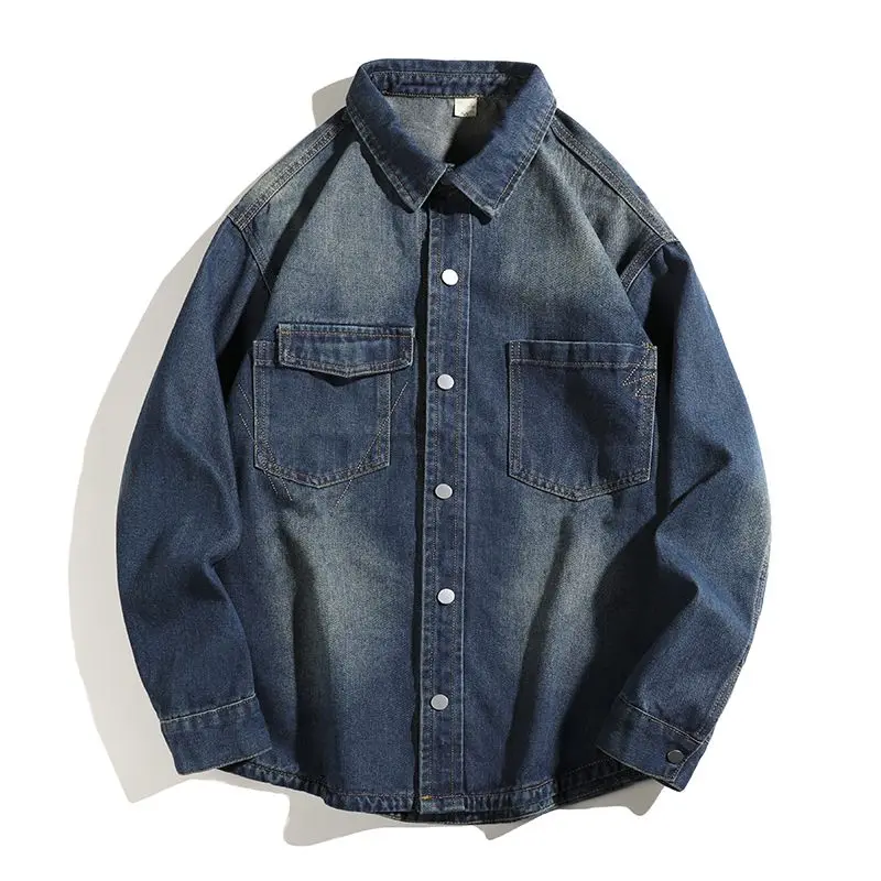 Японская джинсовая рабочая одежда в стиле ретро, мужская свободная одежда большого размера с двойной талией, многослойная куртка, осенний сезон
Японская джинсовая рабочая одежда в стиле ретро, мужская свободная одежда большого размера с двойной талией, многослойная куртка, осенний сезон