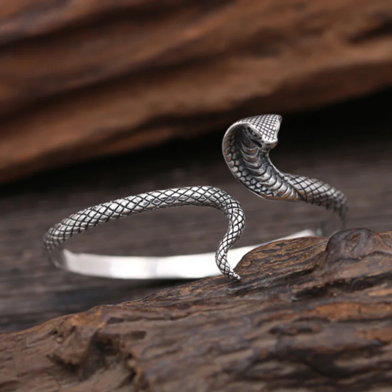 Unibabe Real Silver Retro Cobra Open Bangle For Women Lady S925 Sterling Sliver Vintage Fashion Snake Bracelet Fine Jewelry Gift
Unibabe Real Silver Retro Cobra Open Bangle For Women Lady S925 Sterling Sliver Vintage Fashion Snake Bracelet Fine Jewelry Gift