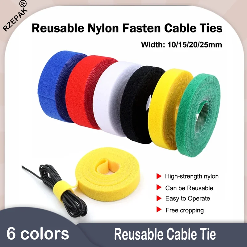 5Meter/Roll Colorful Back-to-Back Velcro Cable Ties - Reusable Adhesive Straps for Wire Management & Cord Organizing
5Meter/Roll Colorful Back-to-Back Velcro Cable Ties - Reusable Adhesive Straps for Wire Management & Cord Organizing