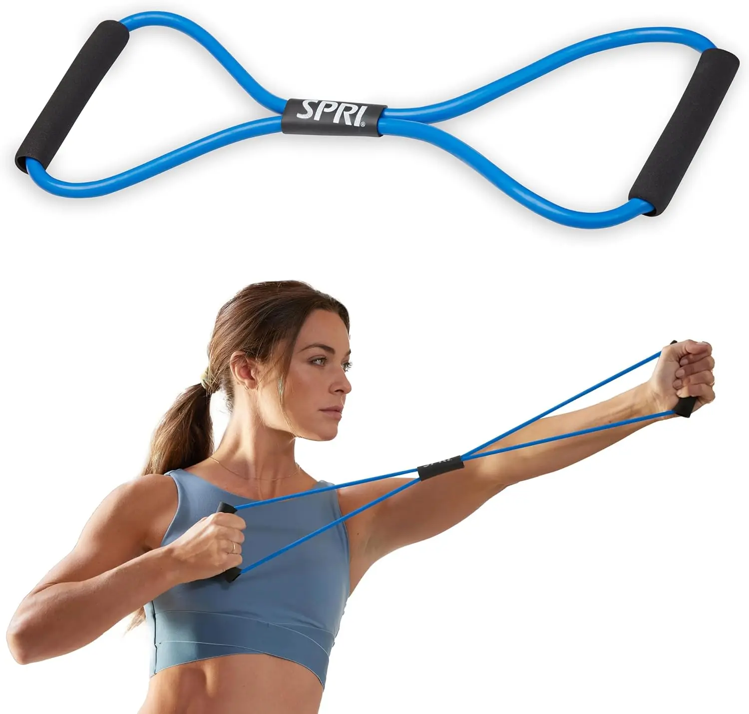 Ultra Toner Figure 8 Resistance Band with Padded Handles for Stretch, Exercise, Fitness Training, Yoga, Therapy, Home Workout
Ultra Toner Figure 8 Resistance Band with Padded Handles for Stretch, Exercise, Fitness Training, Yoga, Therapy, Home Workout