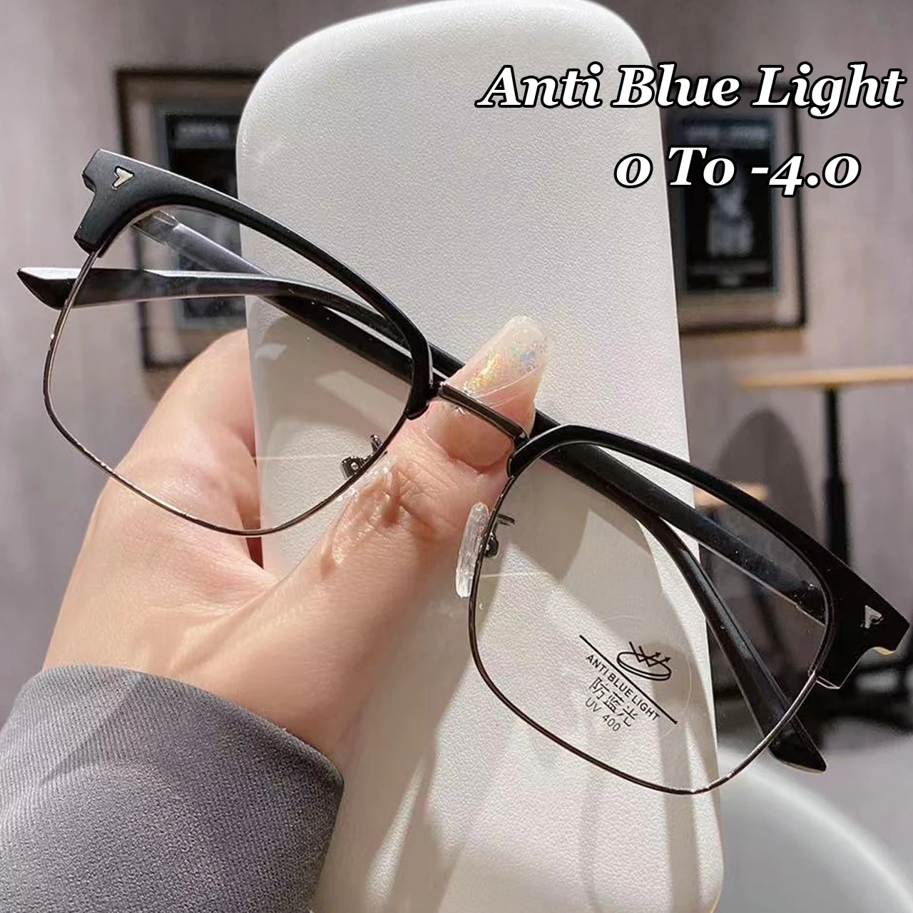 Blue Light Blocking Minus Myopia Glasses Women Men Retro Half Frame Computer Optical Prescription Spectacles Nearsighted Eyewear
Blue Light Blocking Minus Myopia Glasses Women Men Retro Half Frame Computer Optical Prescription Spectacles Nearsighted Eyewear