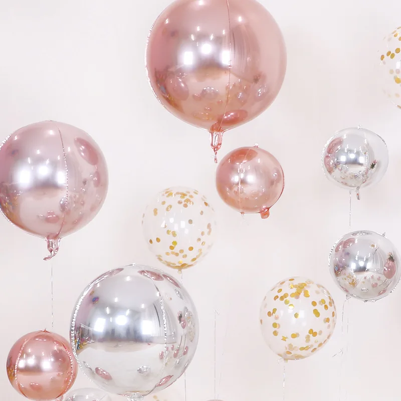 Wholesale 10/15/18/22inch 4D round aluminum ball aluminum foil balloon wedding birthday party decoration 4D aluminum balloons
Wholesale 10/15/18/22inch 4D round aluminum ball aluminum foil balloon wedding birthday party decoration 4D aluminum balloons