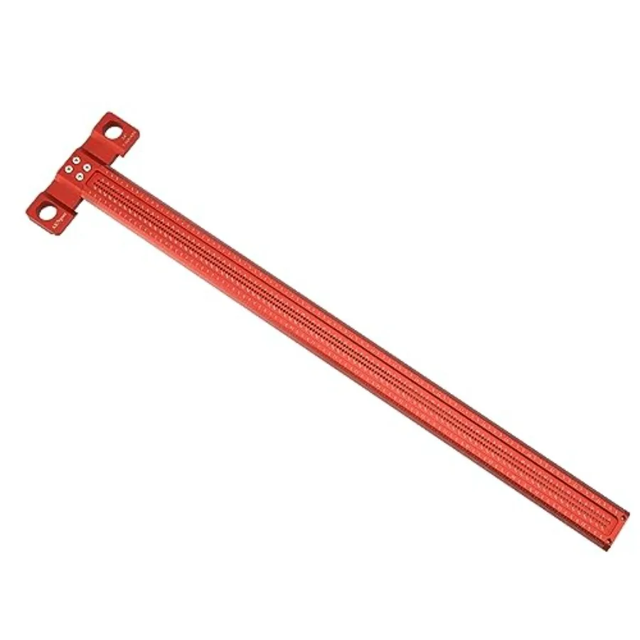 Woodworking Scriber T-Square Ruler 24in with Thoughtful Support Lips Architect Ruler for Carpenter Work Layout and Measuring To