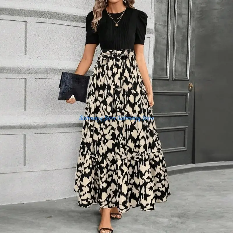 573B Dresses for Women Casual Flowy Floral Maxi Dress Elegant Waist Beach Dresses
573B Dresses for Women Casual Flowy Floral Maxi Dress Elegant Waist Beach Dresses