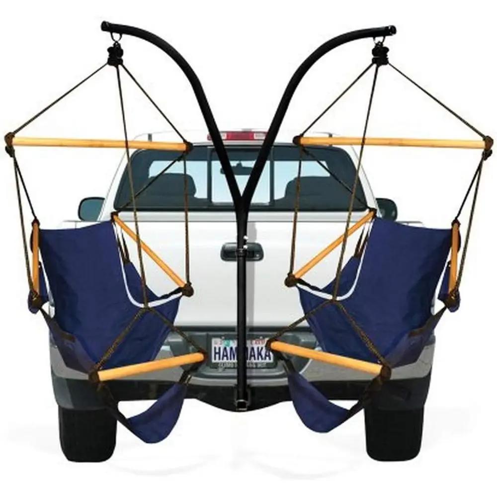 Trailer Hitch Stand and Cradle Chairs Combo - Blue
Trailer Hitch Stand and Cradle Chairs Combo - Blue