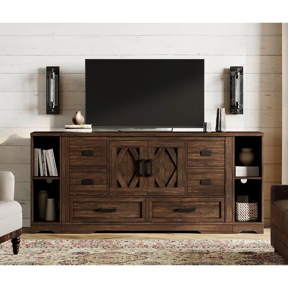 armhouse 3 in 1 TV Stand or up to 75 inch TV,Wooden Entertainment Center with 6 Ders and 2 Barn Do, Long TV ole Table with Adjus
armhouse 3 in 1 TV Stand or up to 75 inch TV,Wooden Entertainment Center with 6 Ders and 2 Barn Do, Long TV ole Table with Adjus
