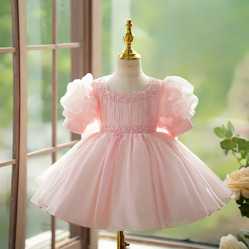 Summer Heavy Industry Princess Dress Flower Girl Host Piano Performance Uniform Dress Children Catwalk Pink Sweet Dress
Summer Heavy Industry Princess Dress Flower Girl Host Piano Performance Uniform Dress Children Catwalk Pink Sweet Dress
