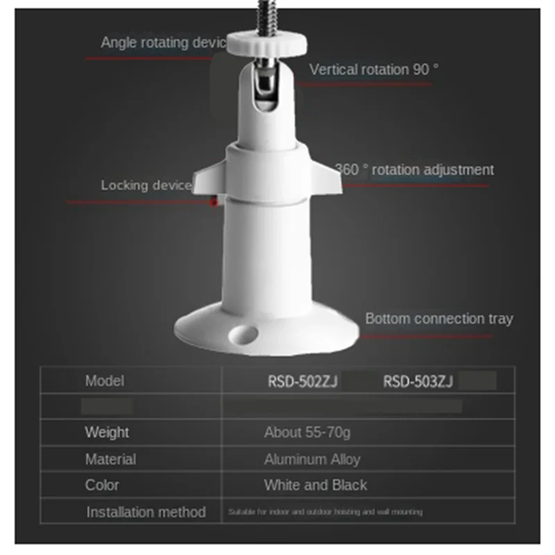 Indoor Outdoor Adjustable Mount Wall/Ceiling Security Bracket for Camera Bracket Security Camera Bracket
Indoor Outdoor Adjustable Mount Wall/Ceiling Security Bracket for Camera Bracket Security Camera Bracket