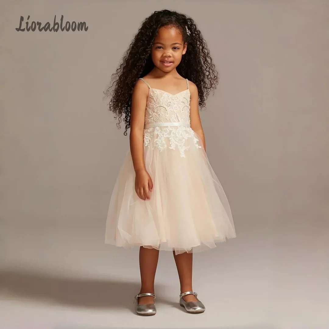 Customized Lace Flower Girl Dress Spaghetti-Strap Tulle Princess Gown Wedding Party Attire свадебное платье
Customized Lace Flower Girl Dress Spaghetti-Strap Tulle Princess Gown Wedding Party Attire свадебное платье
