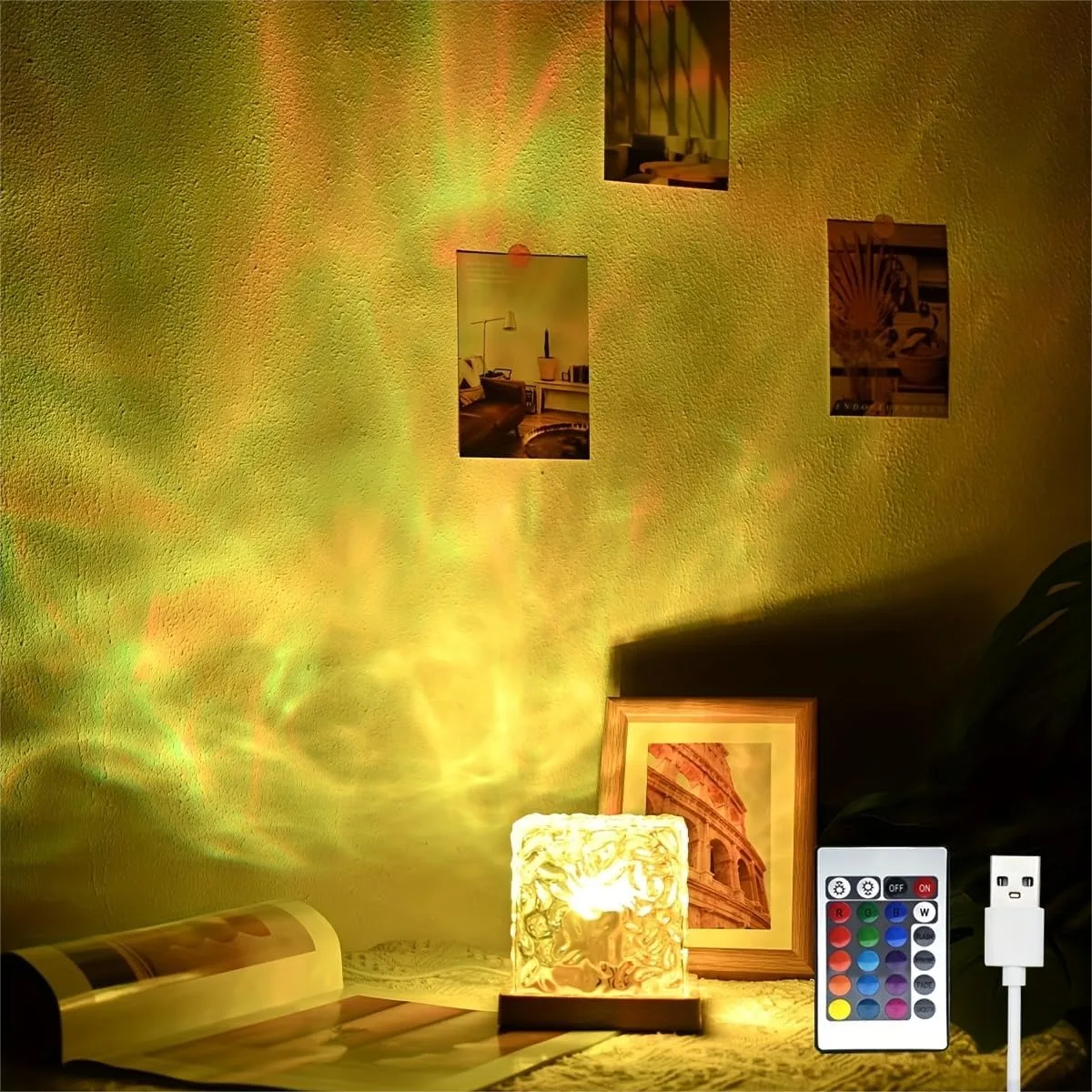 Ocean Wave Projector Light, 16 Colors Galaxy Night Light with Remote for Bedroom, Rotating Flame Water Ripple Ambient Lighting
Ocean Wave Projector Light, 16 Colors Galaxy Night Light with Remote for Bedroom, Rotating Flame Water Ripple Ambient Lighting