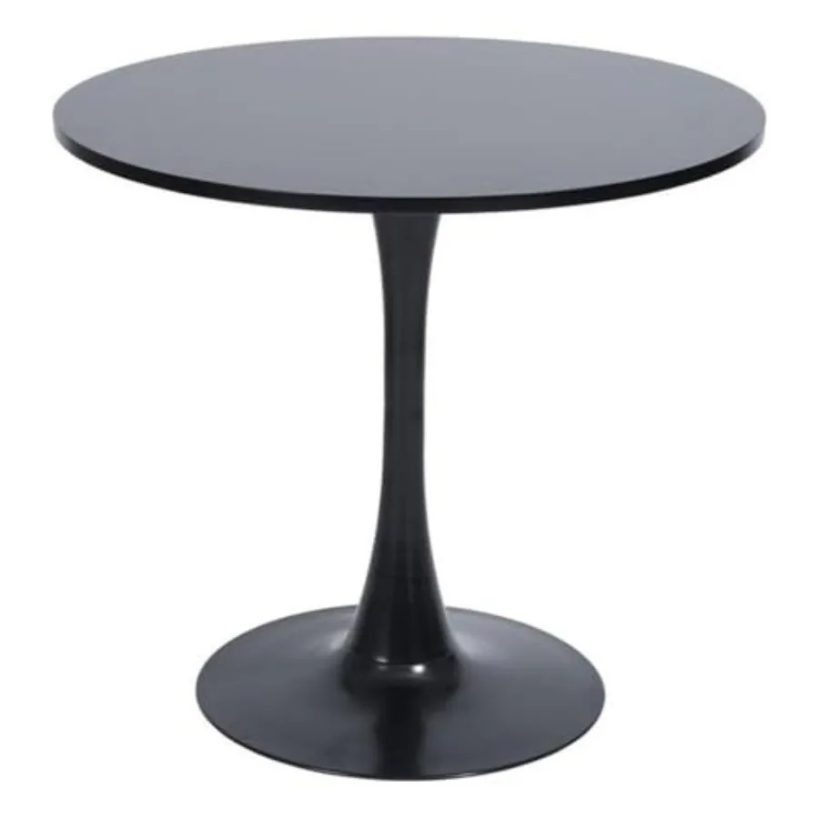 Modern Round Dining Table Black MDF Table Top 31.5 in Diameter 29 in Height Sturdy Tulip Base Sleek Contemporary Design for Din
Modern Round Dining Table Black MDF Table Top 31.5 in Diameter 29 in Height Sturdy Tulip Base Sleek Contemporary Design for Din