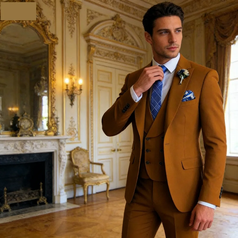 Элитный комплект из 3 предметов: мужской костюм Slim Fit для свадьбы, торжественных мероприятий и деловых встреч, смокинг с пиджаком, жилетом и брюками для вечеринок и выпускных балов
Элитный комплект из 3 предметов: мужской костюм Slim Fit для свадьбы, торжественных мероприятий и деловых встреч, смокинг с пиджаком, жилетом и брюками для вечеринок и выпускных балов