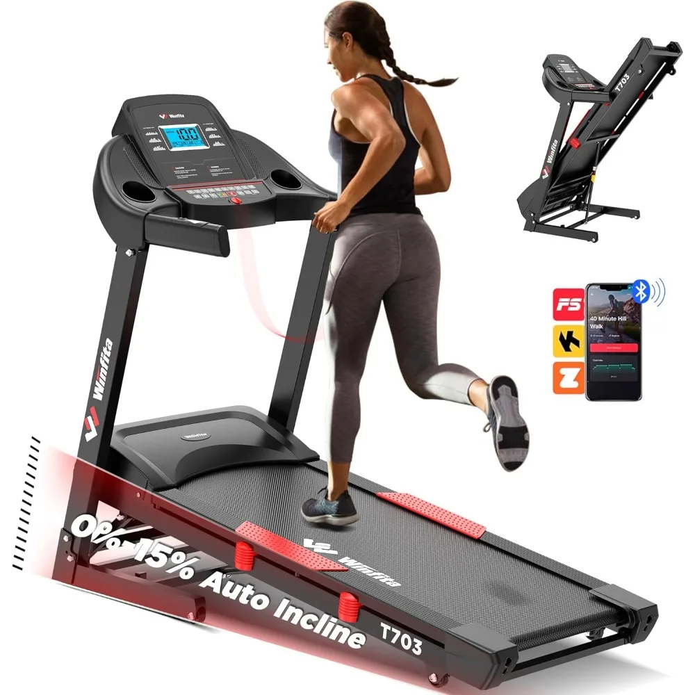 Treadmill with 15% Auto Incline, 300 LBS Capacity and 10 MPH Max Speed, 4.0HP Folding Treadmills for Home Features
Treadmill with 15% Auto Incline, 300 LBS Capacity and 10 MPH Max Speed, 4.0HP Folding Treadmills for Home Features