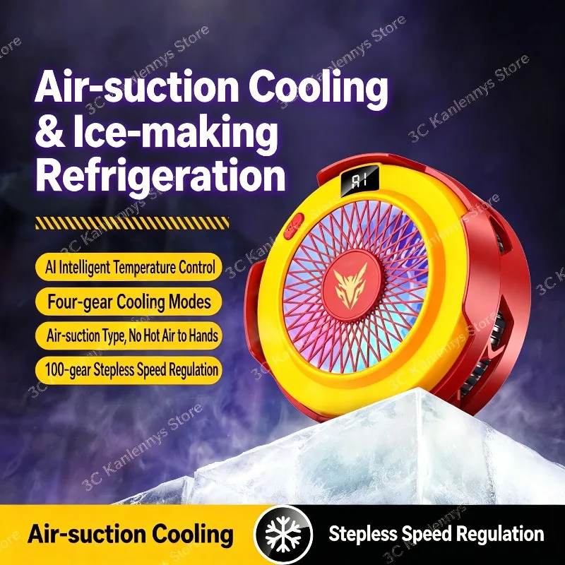 NEW Magnetic / Back-clip 2 in 1 Mobile Phone PUBG Game Cooler 5V3A AI Semiconductor Fast Cooling Fan Radiator for IPhone Android
NEW Magnetic / Back-clip 2 in 1 Mobile Phone PUBG Game Cooler 5V3A AI Semiconductor Fast Cooling Fan Radiator for IPhone Android