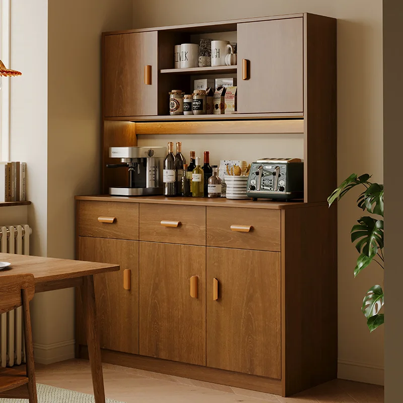 Solid wood storage cabinet integrated against the wall Kitchen dishes storage Home living room rack
Solid wood storage cabinet integrated against the wall Kitchen dishes storage Home living room rack