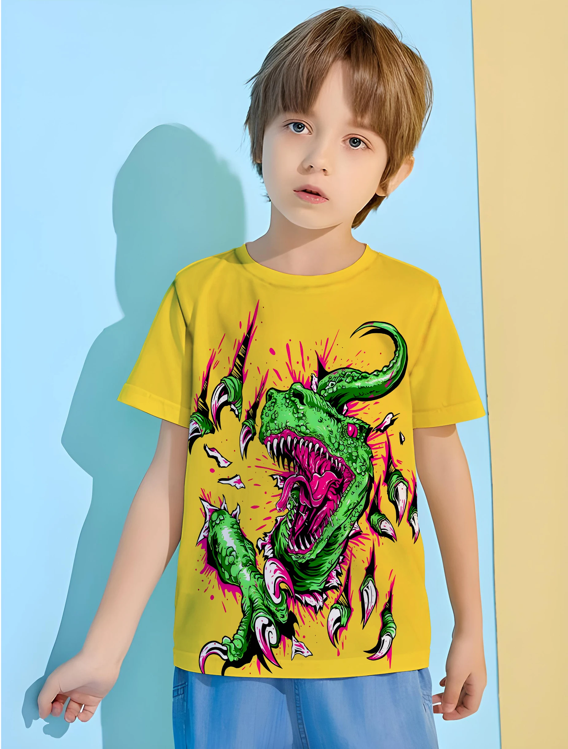 3d Dinosaur Children's T-shirts for Children Summer Clothes Children's T-shirt Boy Clothes 8 to 10 Years Male Clothing for Boys
3d Dinosaur Children's T-shirts for Children Summer Clothes Children's T-shirt Boy Clothes 8 to 10 Years Male Clothing for Boys
