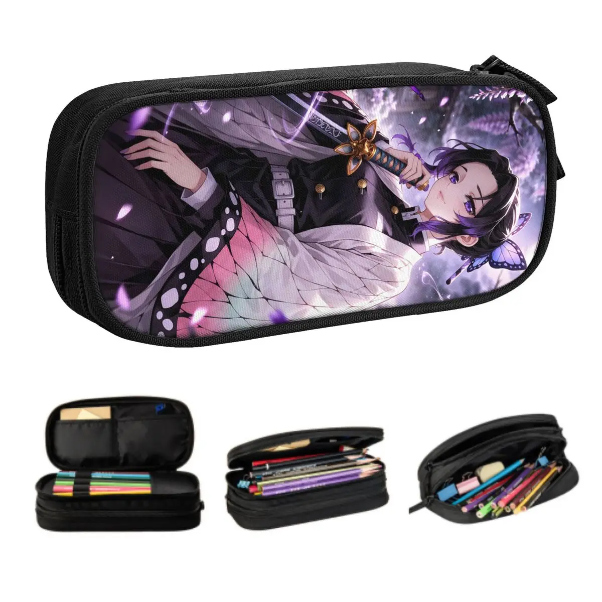 Custom Kawaii Shinobu Kocho Pencil Cases for Boys Gilrs Demon S-Slayer Large Capacity Pen Box Bag School Accessories
Custom Kawaii Shinobu Kocho Pencil Cases for Boys Gilrs Demon S-Slayer Large Capacity Pen Box Bag School Accessories