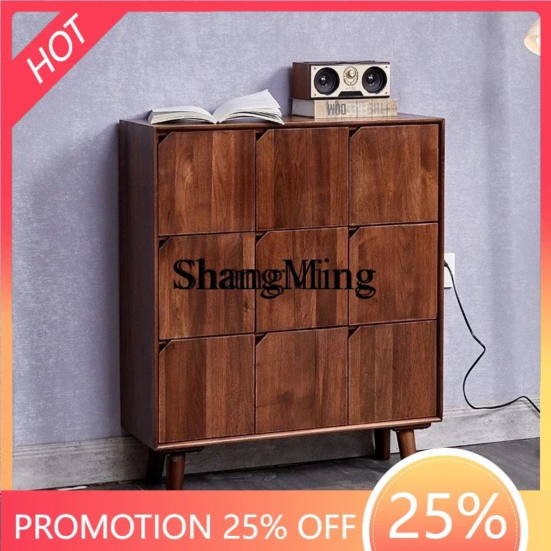 FGgood-looking simple walnut drawer type sub-storage cabinet retro integrated solid wood living room tea room tea cabinet
FGgood-looking simple walnut drawer type sub-storage cabinet retro integrated solid wood living room tea room tea cabinet