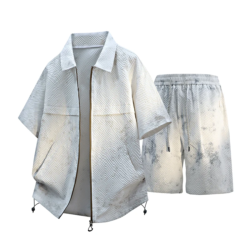 Short Sleeves+Shorts 2026 Summer Men'S Fashion Zipper shirt men Trend Loose Casual Breathable Solid High Quality Suit M-8XL
Short Sleeves+Shorts 2026 Summer Men'S Fashion Zipper shirt men Trend Loose Casual Breathable Solid High Quality Suit M-8XL
