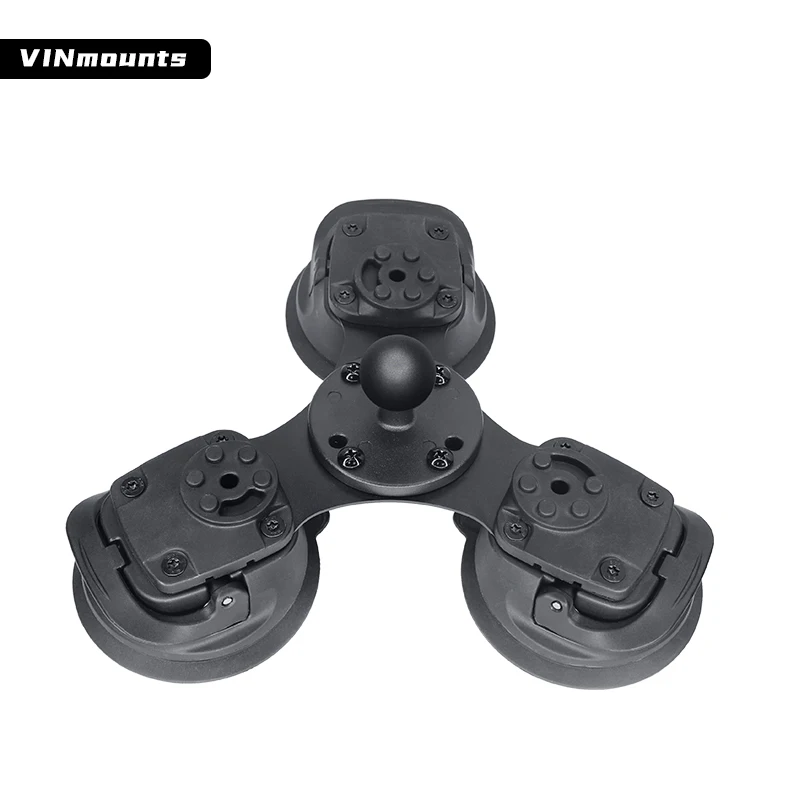 VINmounts 1" Triple Suction Cup Mount with 1 inch Round Ball Base VIN-C-016-B-001
VINmounts 1" Triple Suction Cup Mount with 1 inch Round Ball Base VIN-C-016-B-001