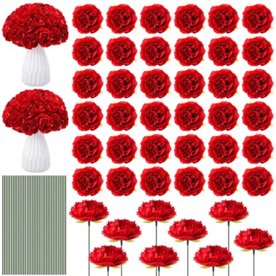 Wedding and party decoration: red silk artificial roses, 3.2 inches, long stem, 200 pcs bulk pack for bouquets, centerpieces, D
Wedding and party decoration: red silk artificial roses, 3.2 inches, long stem, 200 pcs bulk pack for bouquets, centerpieces, D