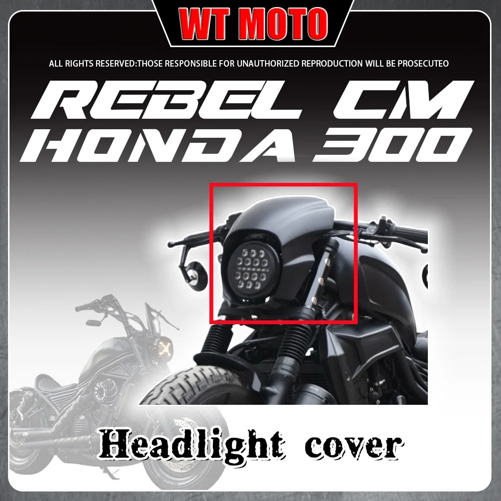For HONDA Rebel CM300 Retro Pig Head Cover Air Guide Cover LED Angel Eye Headlight Assembly Super Bright Round Light
For HONDA Rebel CM300 Retro Pig Head Cover Air Guide Cover LED Angel Eye Headlight Assembly Super Bright Round Light
