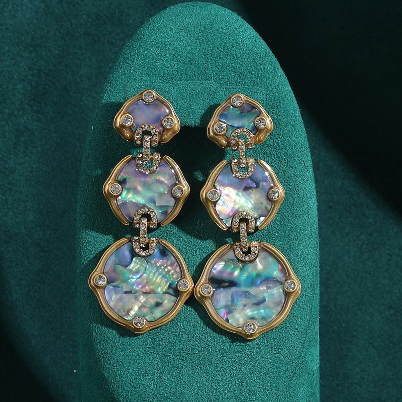 Vintage Colorful Bright Shell Drop Earrings Pendent Antique Gold Plated Round Art Retro Design Women Charm Beach Jewelry 2026
Vintage Colorful Bright Shell Drop Earrings Pendent Antique Gold Plated Round Art Retro Design Women Charm Beach Jewelry 2026