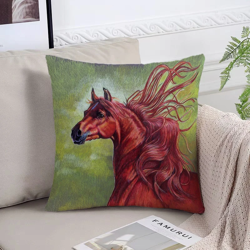Luxury Cushion Cover for Pillow Cases 40x40 Horse Head Art Covers for Bed Pillows Home Decoration Decorative Pillowcases 45*45
Luxury Cushion Cover for Pillow Cases 40x40 Horse Head Art Covers for Bed Pillows Home Decoration Decorative Pillowcases 45*45