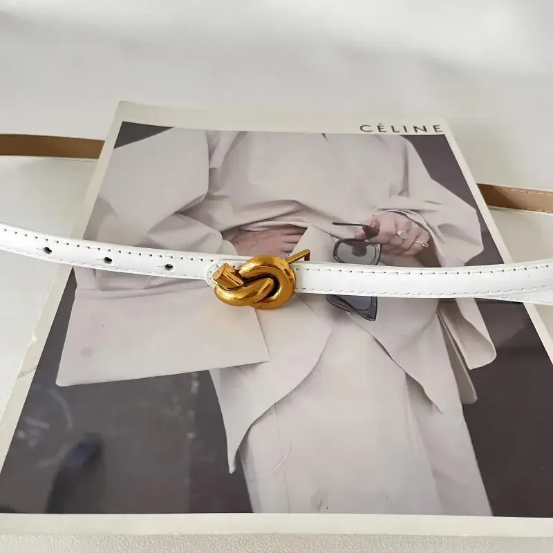 Belt Women Fashion Jeans Slim Belt Vintage Fried Dough Twists Buckle Cowhide Belt Tidy Decorative Skirt Casual Versatile
Belt Women Fashion Jeans Slim Belt Vintage Fried Dough Twists Buckle Cowhide Belt Tidy Decorative Skirt Casual Versatile