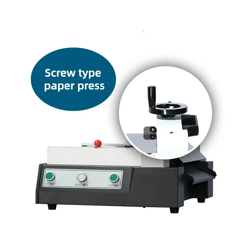 Electric paper cutter semi-automatic A4 paper cutter small photo and business card thick layer paper cutter
Electric paper cutter semi-automatic A4 paper cutter small photo and business card thick layer paper cutter