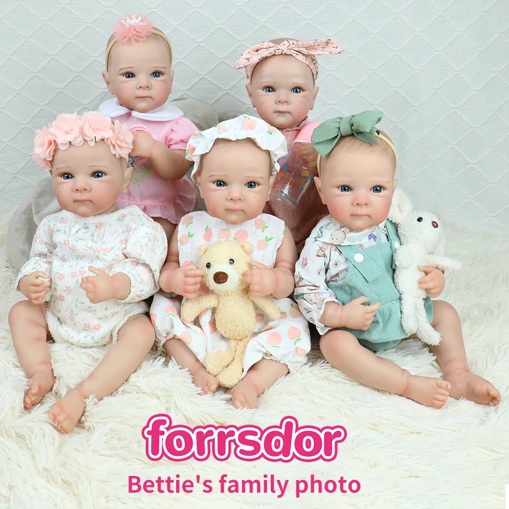 18inch Lifelike Reborn Dolls Bettie Full Silicone Body Bebe Vinyl Baby Newborn 3D Skin Painting Visible Veins Kids Dolls Girls
18inch Lifelike Reborn Dolls Bettie Full Silicone Body Bebe Vinyl Baby Newborn 3D Skin Painting Visible Veins Kids Dolls Girls