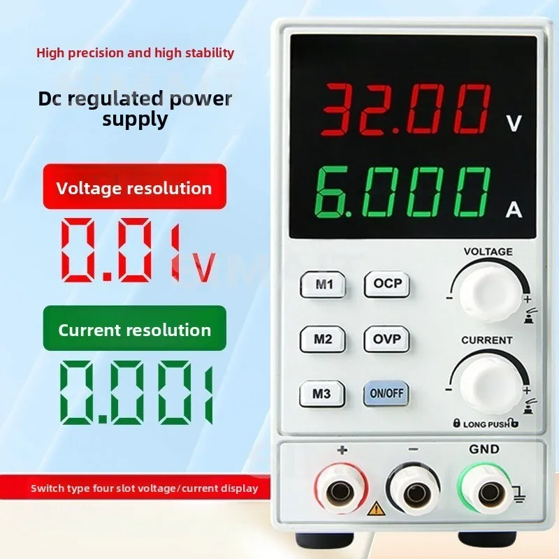 Digital Display Adjustable DC Regulated Power Supply UTP1306S Notebook Mobile Phone Maintenance Switch, Linear 6A32
Digital Display Adjustable DC Regulated Power Supply UTP1306S Notebook Mobile Phone Maintenance Switch, Linear 6A32