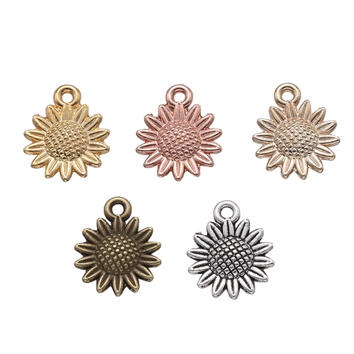 100Pcs Sunflower Alloy Pendant Charms Creative DIY Jewelry Making Pendants for Necklace Bracelet Alloy Pendant Charm
100Pcs Sunflower Alloy Pendant Charms Creative DIY Jewelry Making Pendants for Necklace Bracelet Alloy Pendant Charm